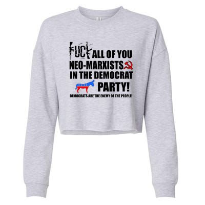 Neo Marxist Democrats Cropped Pullover Crew