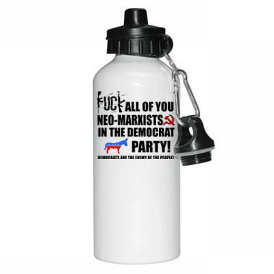 Neo Marxist Democrats Aluminum Water Bottle