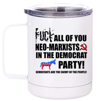 Neo Marxist Democrats 12 oz Stainless Steel Tumbler Cup