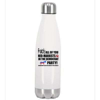 Neo Marxist Democrats Stainless Steel Insulated Water Bottle