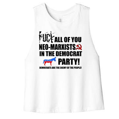 Neo Marxist Democrats Women's Racerback Cropped Tank