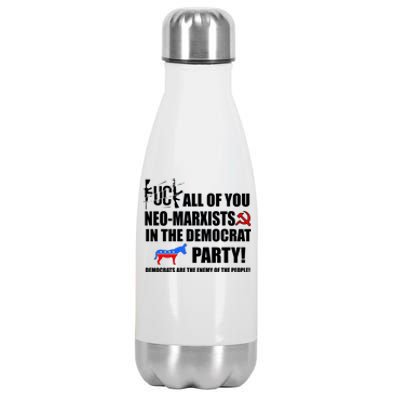 Neo Marxist Democrats Stainless Steel Insulated Water Bottle