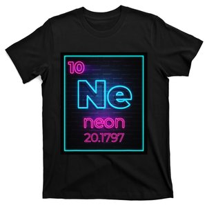 Neon Element Of The Chemistry Periodic Table For Scientists T-Shirt