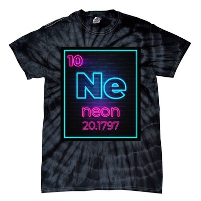 Neon Element Of The Chemistry Periodic Table For Scientists Tie-Dye T-Shirt