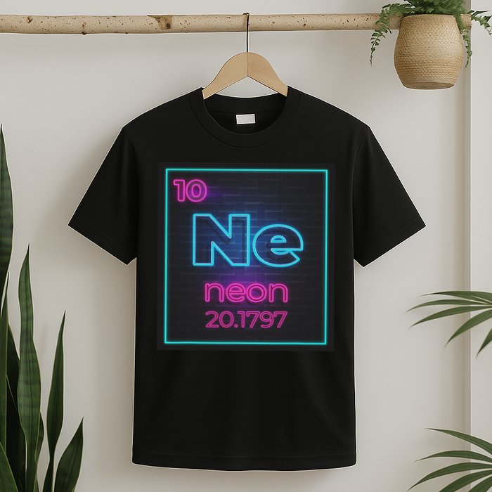 Ne Element Of The Chemistry Periodic Table For Scientists T-Shirt