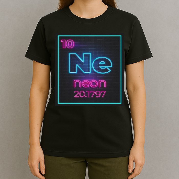 Ne Element Of The Chemistry Periodic Table For Scientists T-Shirt