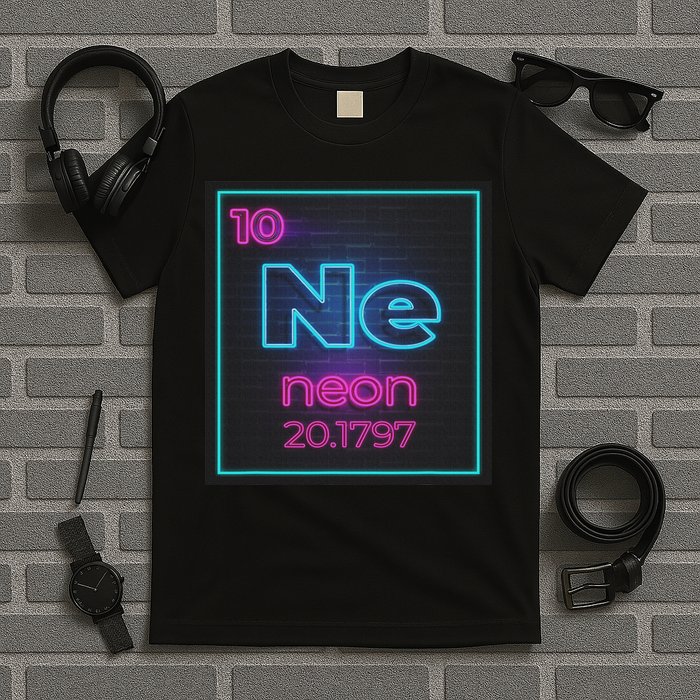 Ne Element Of The Chemistry Periodic Table For Scientists T-Shirt