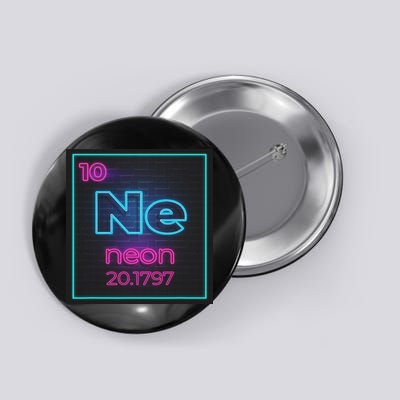 Ne Element Of The Chemistry Periodic Table For Scientists Button