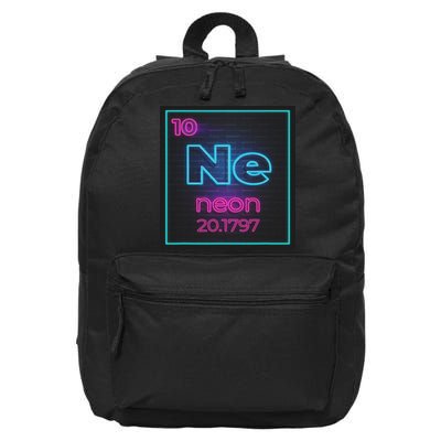 Ne Element Of The Chemistry Periodic Table For Scientists 16 in Basic Backpack