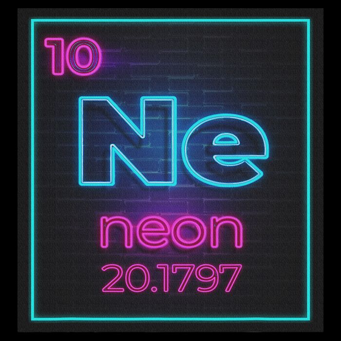 Ne Element Of The Chemistry Periodic Table For Scientists 16 in Basic Backpack