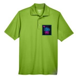 Neon Element Of The Chemistry Periodic Table Men's Origin Performance Pique Polo