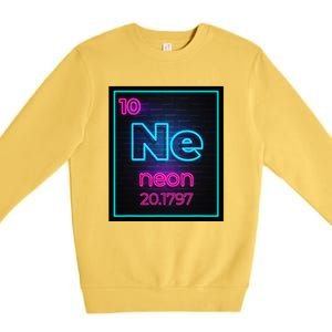 Neon Element Of The Chemistry Periodic Table Premium Crewneck Sweatshirt