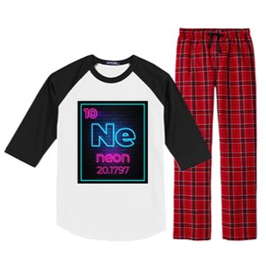 Neon Element Of The Chemistry Periodic Table Raglan Sleeve Pajama Set