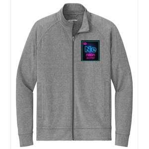 Neon Element Of The Chemistry Periodic Table Stretch Full-Zip Cadet Jacket