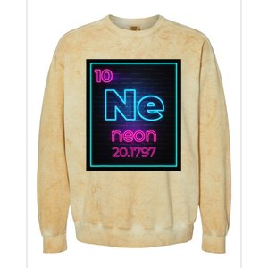 Neon Element Of The Chemistry Periodic Table Colorblast Crewneck Sweatshirt