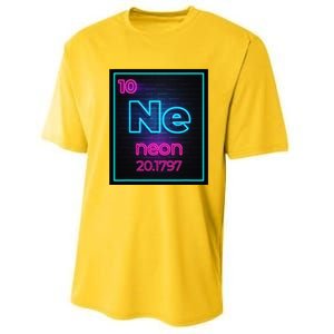 Neon Element Of The Chemistry Periodic Table Performance Sprint T-Shirt