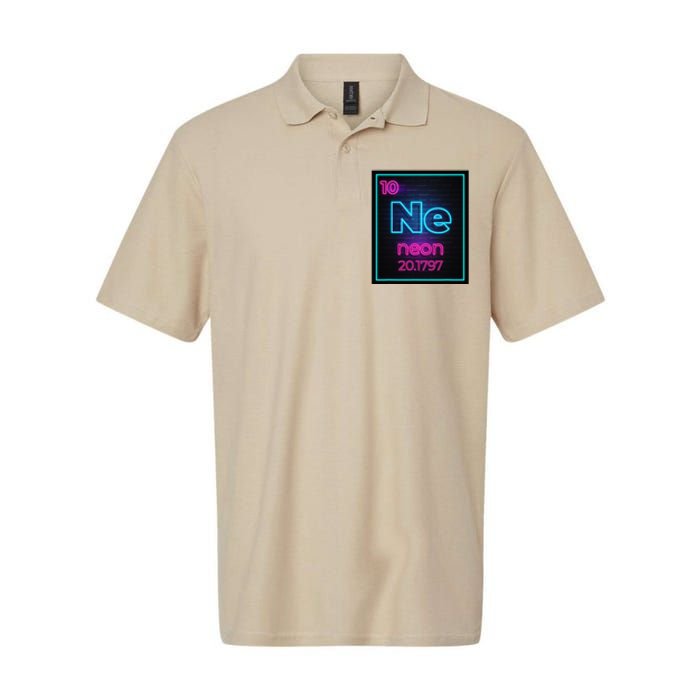 Neon Element Of The Chemistry Periodic Table Softstyle Adult Sport Polo