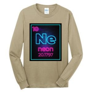 Neon Element Of The Chemistry Periodic Table Tall Long Sleeve T-Shirt