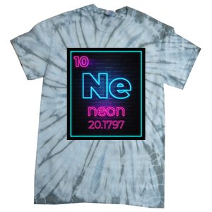 Neon Element Of The Chemistry Periodic Table Tie-Dye T-Shirt