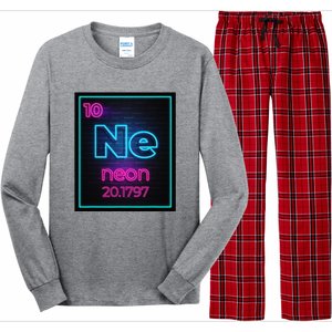 Neon Element Of The Chemistry Periodic Table Long Sleeve Pajama Set