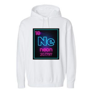 Neon Element Of The Chemistry Periodic Table Garment-Dyed Fleece Hoodie