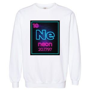 Neon Element Of The Chemistry Periodic Table Garment-Dyed Sweatshirt