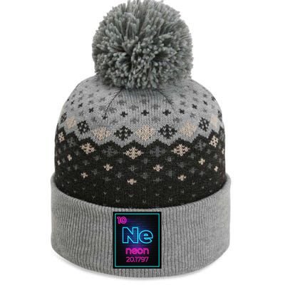 Neon Element Of The Chemistry Periodic Table For Scientists The Baniff Cuffed Pom Beanie