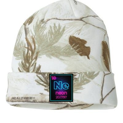 Neon Element Of The Chemistry Periodic Table For Scientists Kati Licensed 12" Camo Beanie