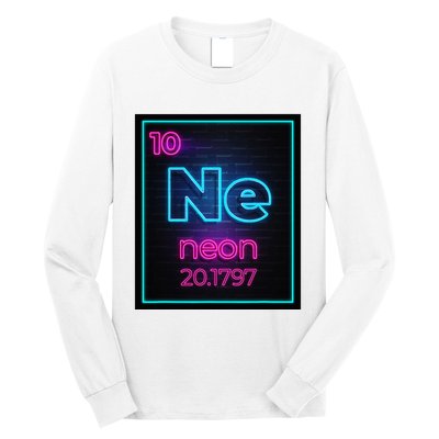 Neon Element Of The Chemistry Periodic Table For Scientists Long Sleeve Shirt