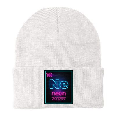 Neon Element Of The Chemistry Periodic Table For Scientists Knit Cap Winter Beanie