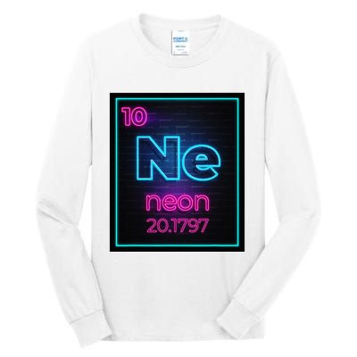 Neon Element Of The Chemistry Periodic Table For Scientists Tall Long Sleeve T-Shirt