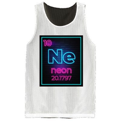 Neon Element Of The Chemistry Periodic Table For Scientists Mesh Reversible Basketball Jersey Tank