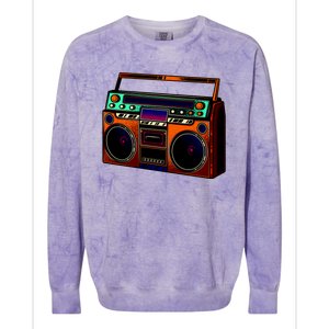 Neon Boombox Colorblast Crewneck Sweatshirt