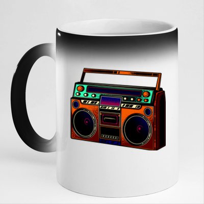 Neon Boombox 11oz Black Color Changing Mug