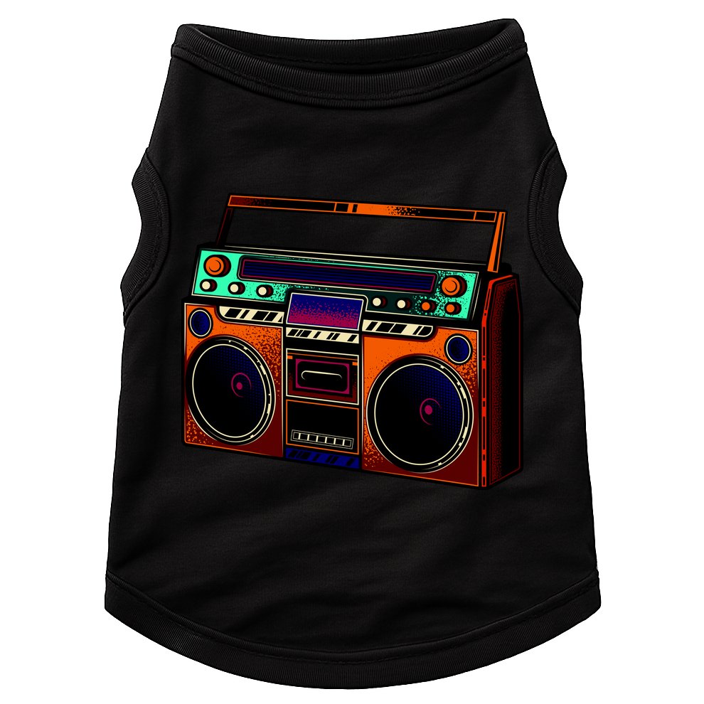 Neon Boombox Doggie Tank