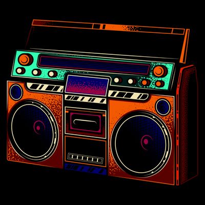 Neon Boombox T-Shirt