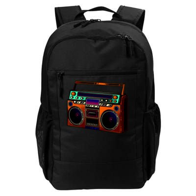 Neon Boombox Daily Commute Backpack