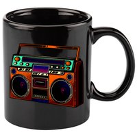 Neon Boombox 11oz C Handle Ceramic Mug
