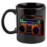 Neon Boombox 11oz C Handle Ceramic Mug