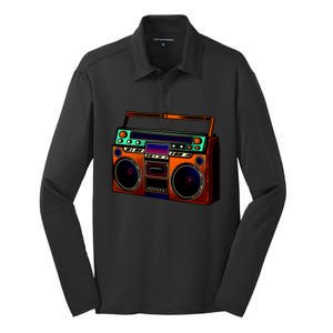 Neon Boombox Silk Touch Performance Long Sleeve Polo