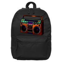 Neon Boombox 16 in Basic Backpack