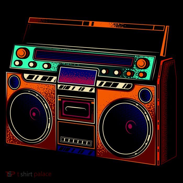 Neon Boombox 16 in Basic Backpack
