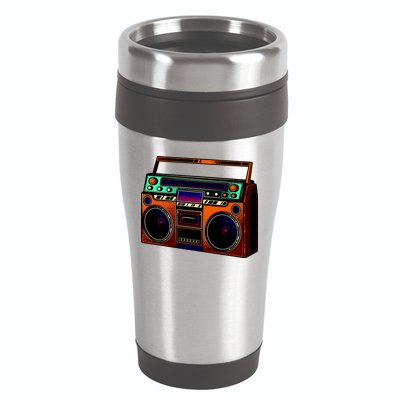 Neon Boombox 16oz Travel Tumbler