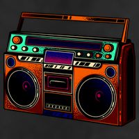 Neon Boombox 25L Jumbo Tote