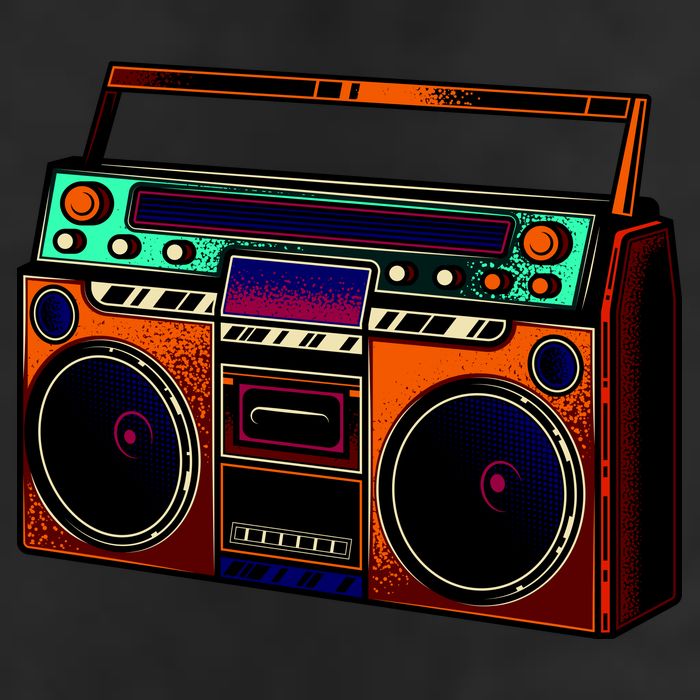 Neon Boombox 25L Jumbo Tote