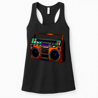 Neon Boombox Womens Tank Top