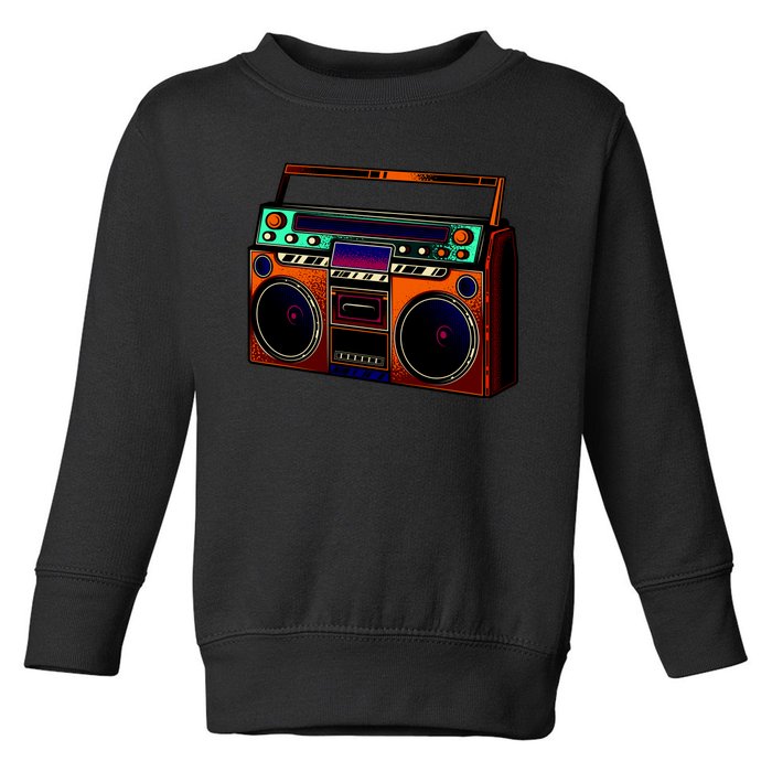 Neon Boombox Toddler Sweatshirt