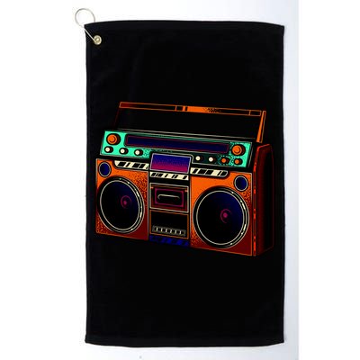 Neon Boombox Golf Towel