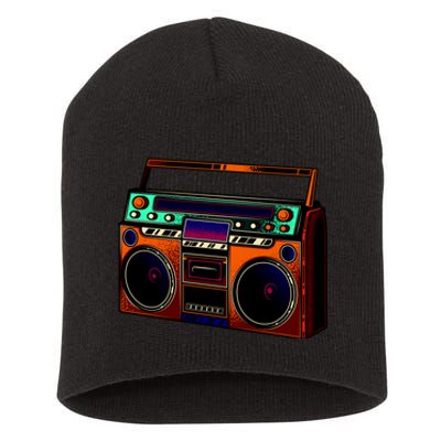 Neon Boombox Short Acrylic Beanie