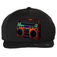 Neon Boombox Wool Snapback Cap